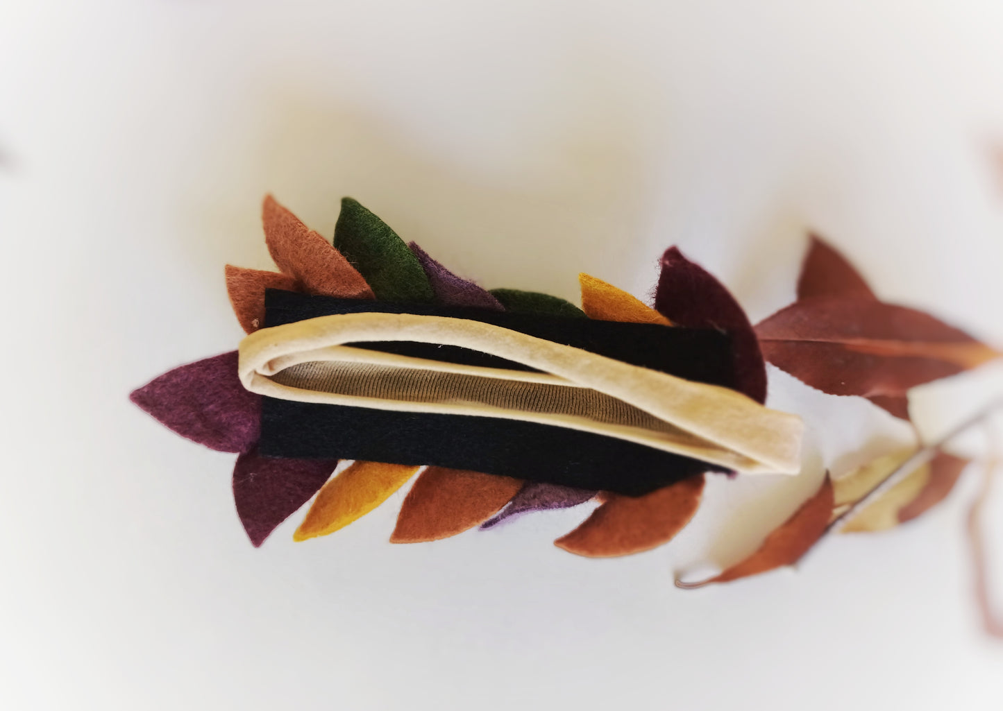 Flavie, le bandeau de feuilles