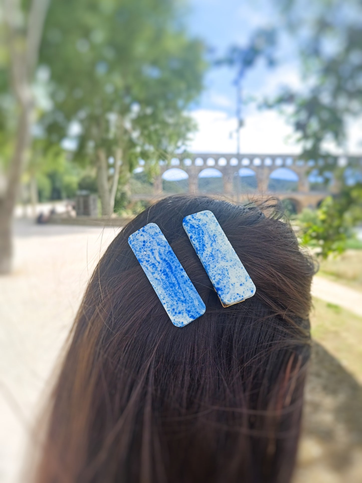 Serena, les barrettes en jesmonite