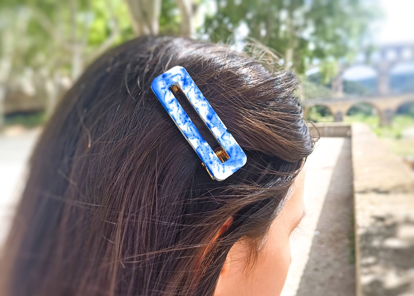 Serena, les barrettes en jesmonite