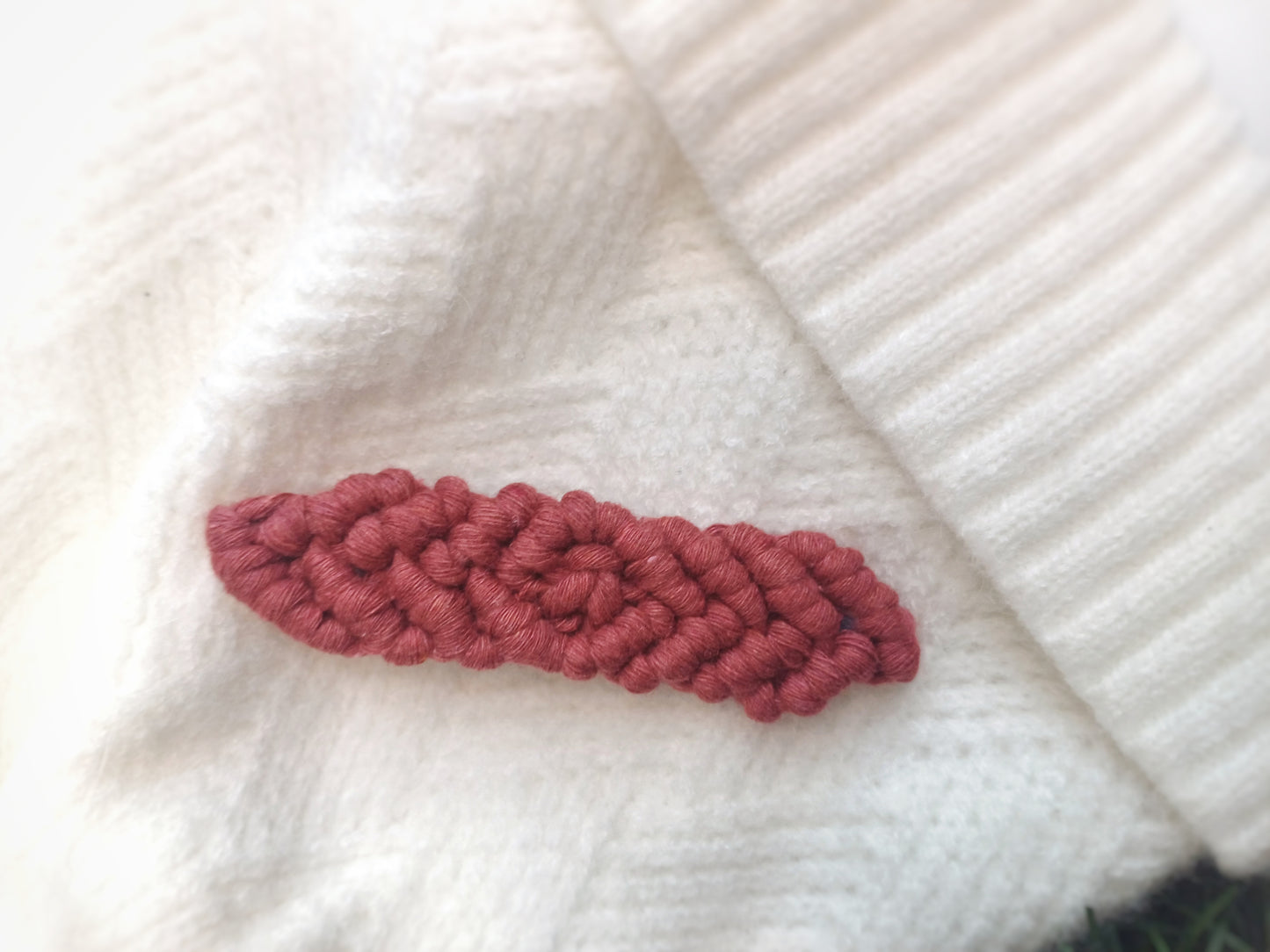 Stella, la barrettes macramé