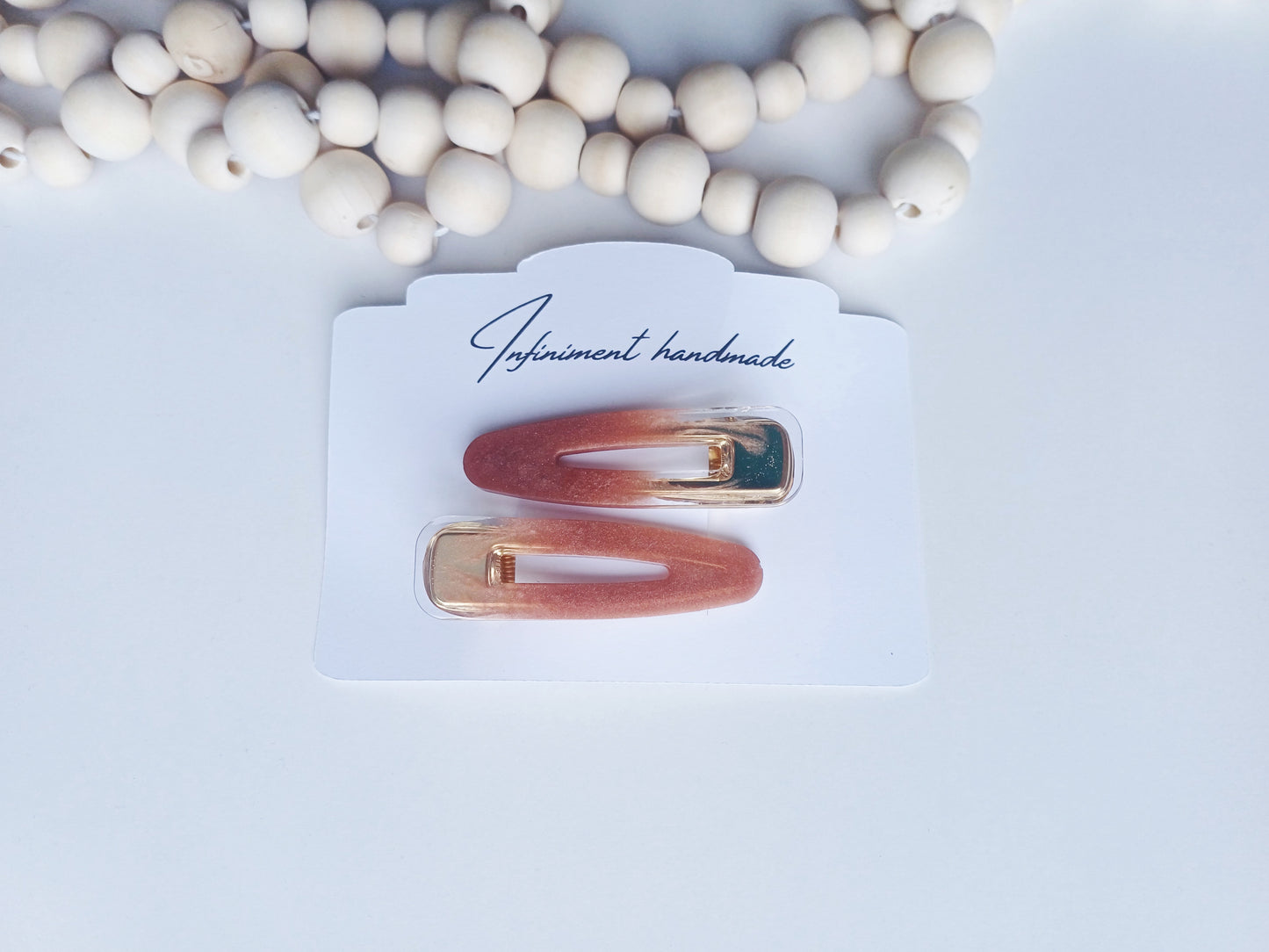 Charlie, the resin barrettes