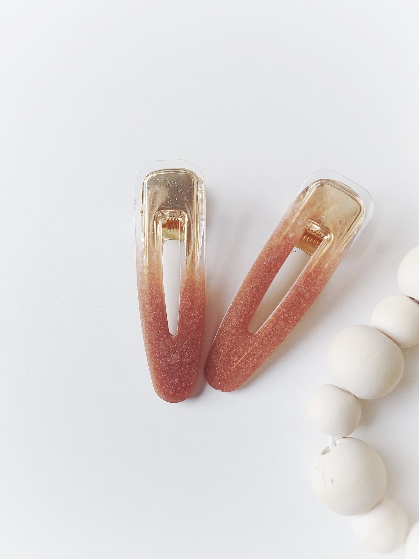 Charlie, the resin barrettes