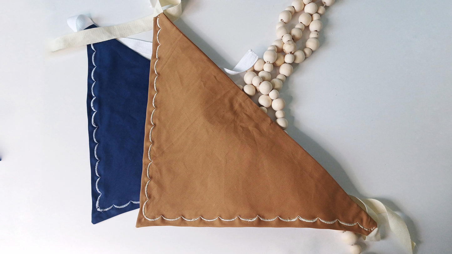Eugenie, the little embroidered border scarf