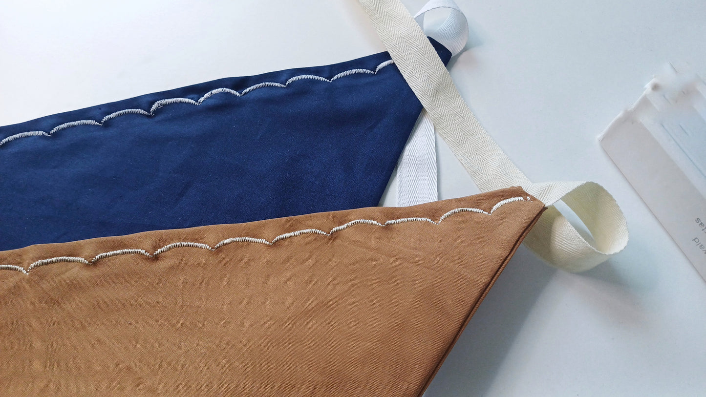Eugenie, the little embroidered border scarf