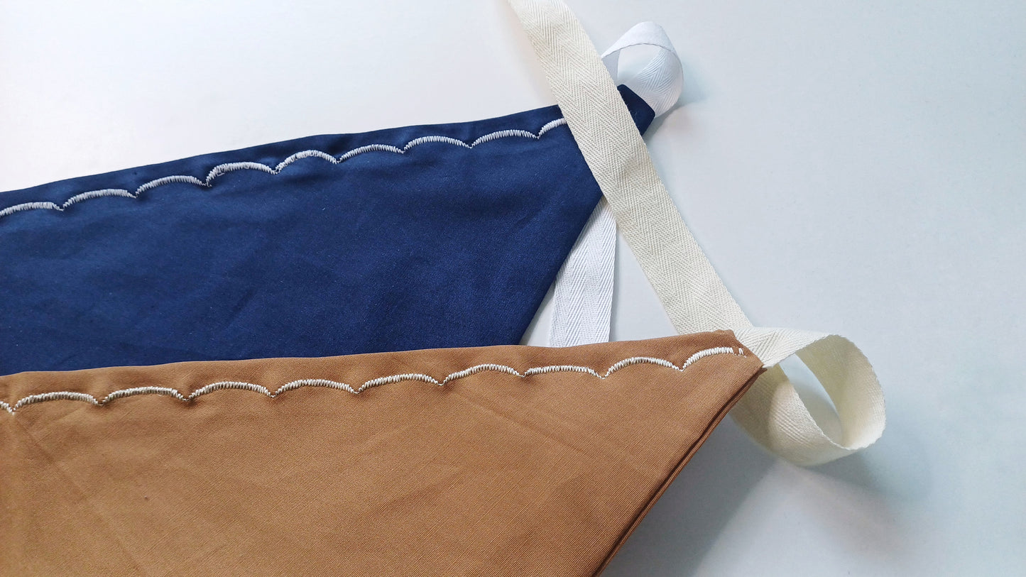 Eugenie, the little embroidered border scarf