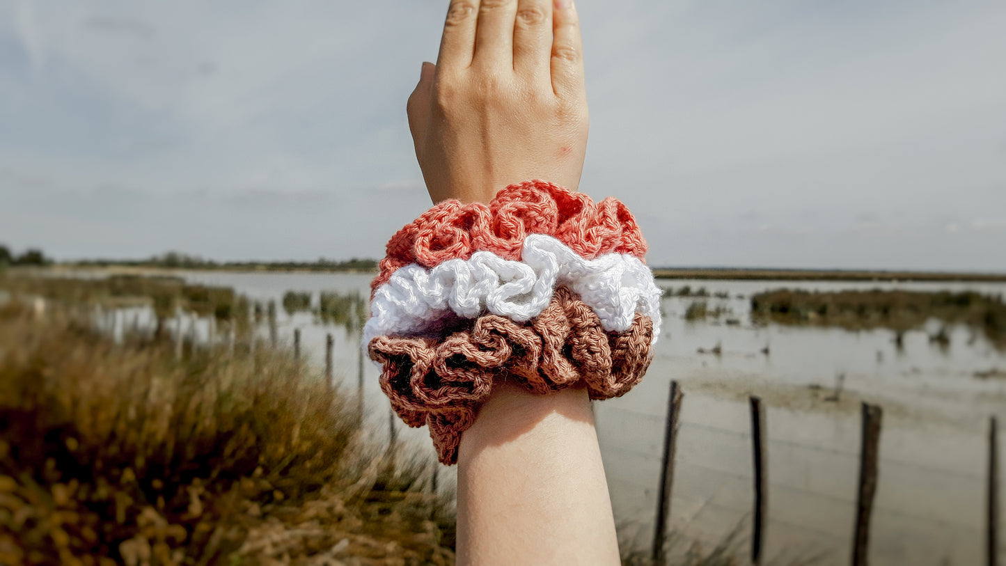 Charlotte, the crochet scrunchie