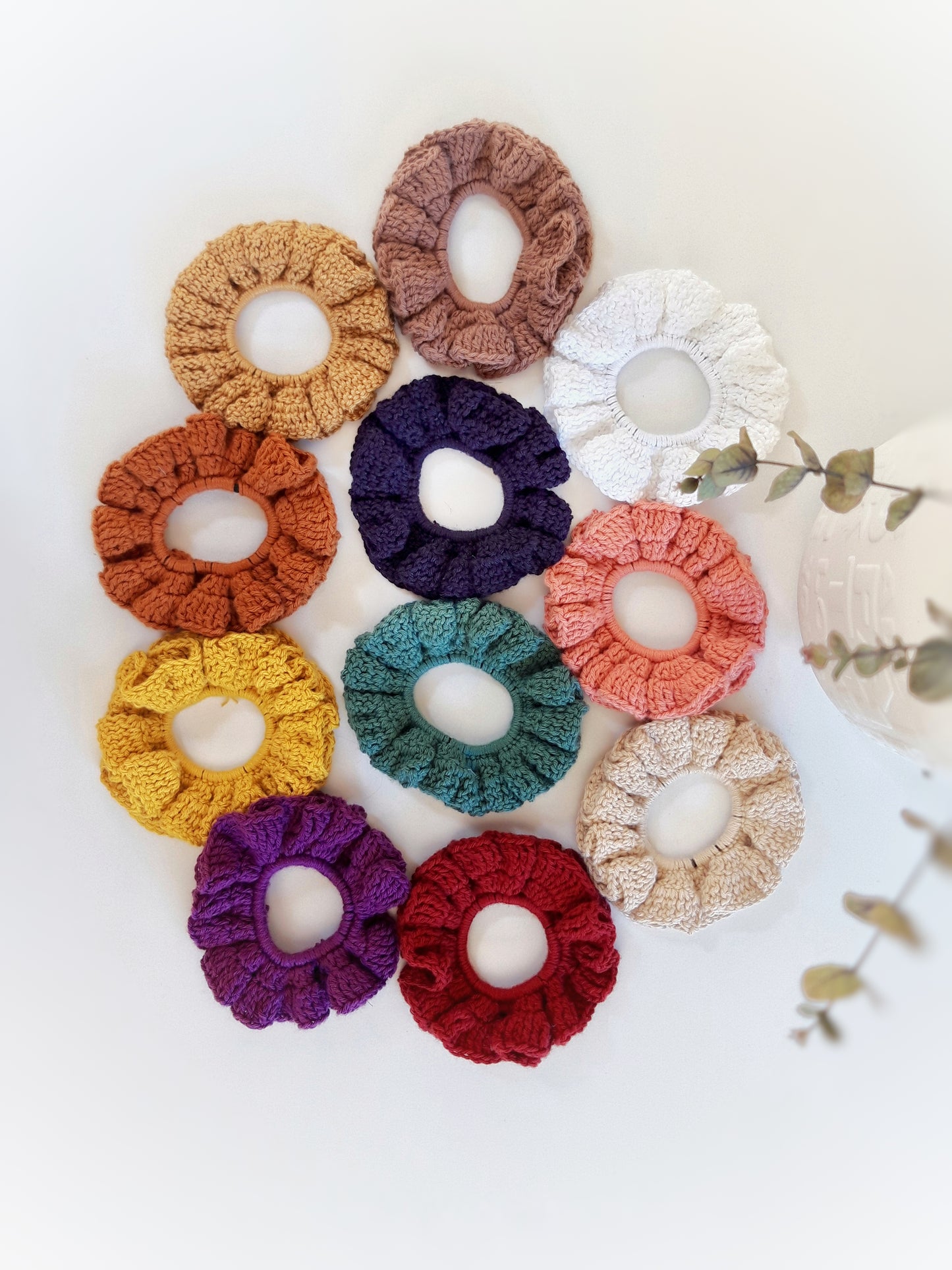 Charlotte, the crochet scrunchie