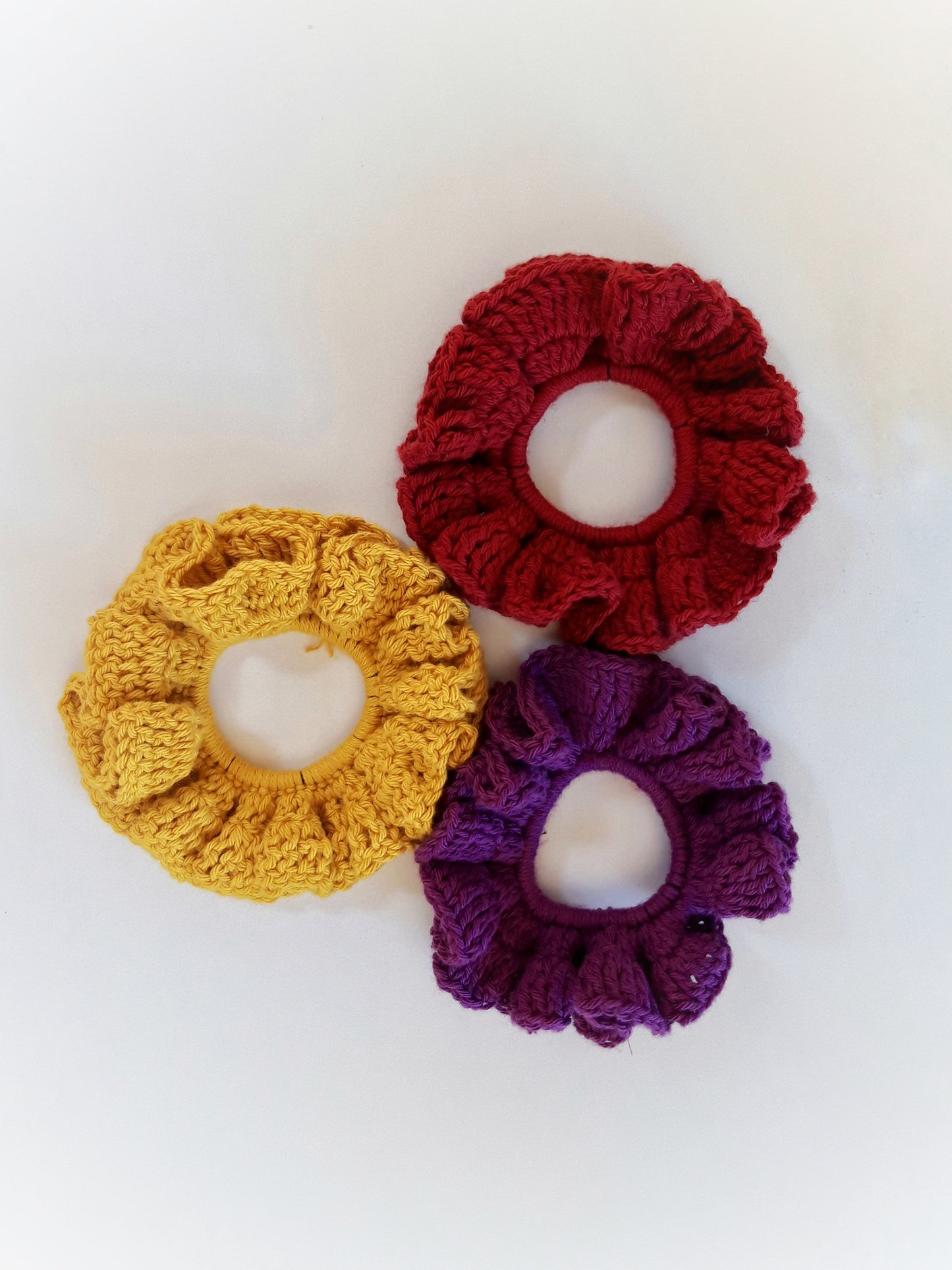 Charlotte, the crochet scrunchie