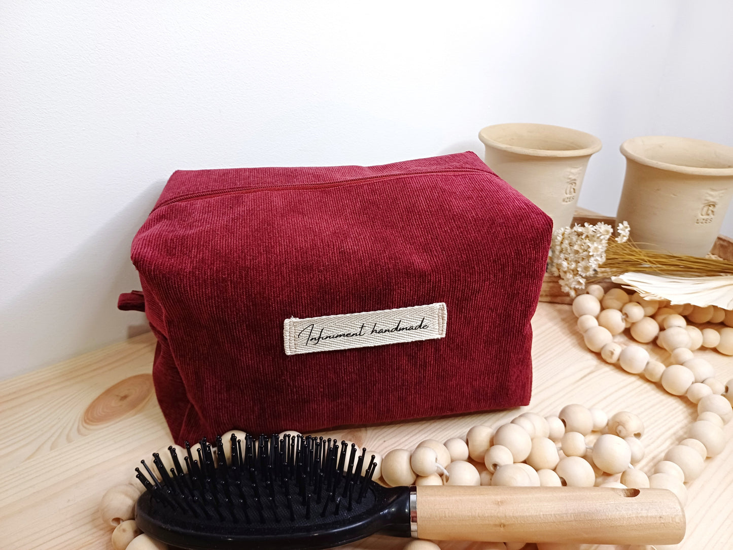Alexis, la grande trousse de toilette velours