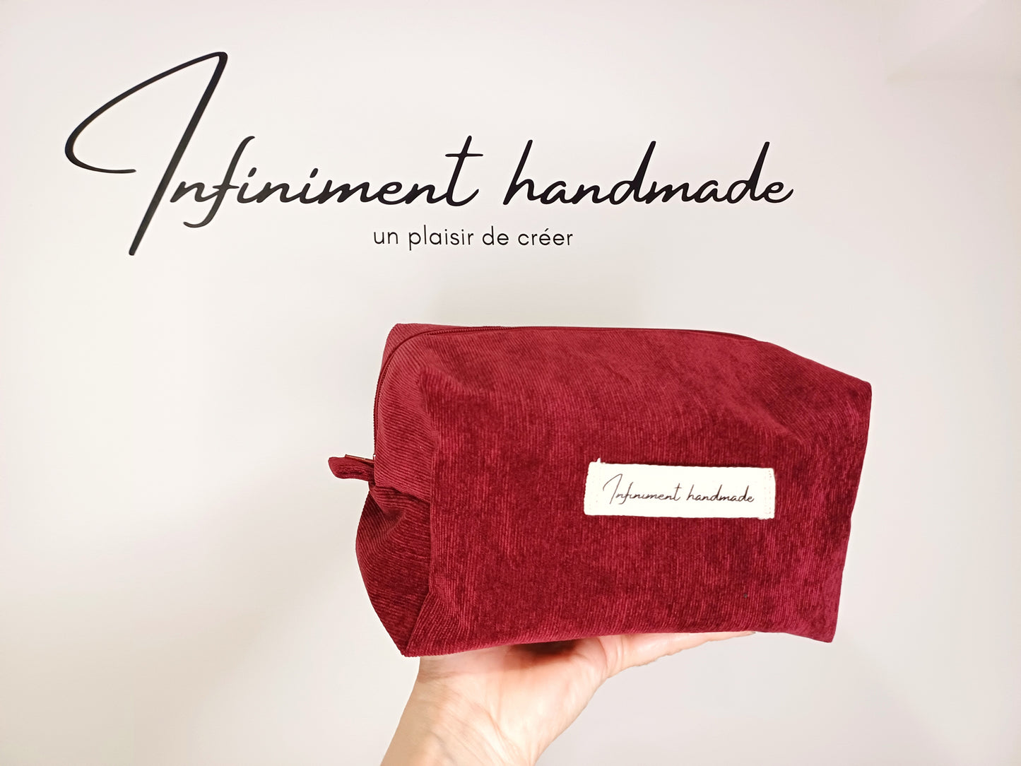 Alexis, la grande trousse de toilette velours