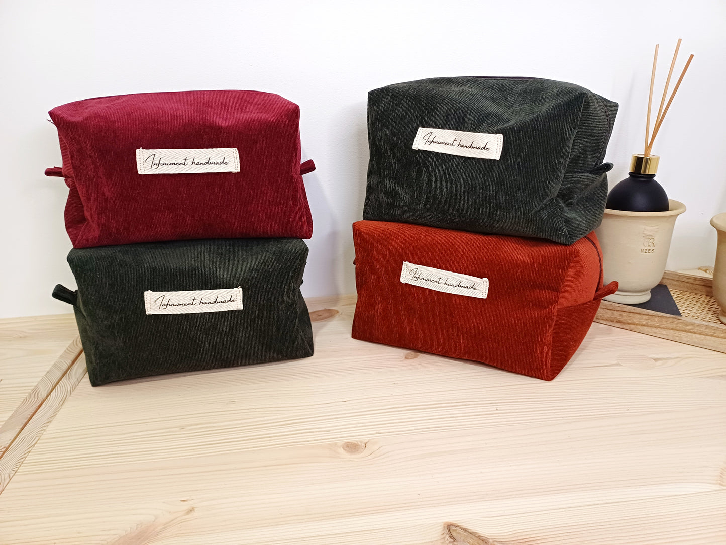 Alexis, la grande trousse de toilette velours