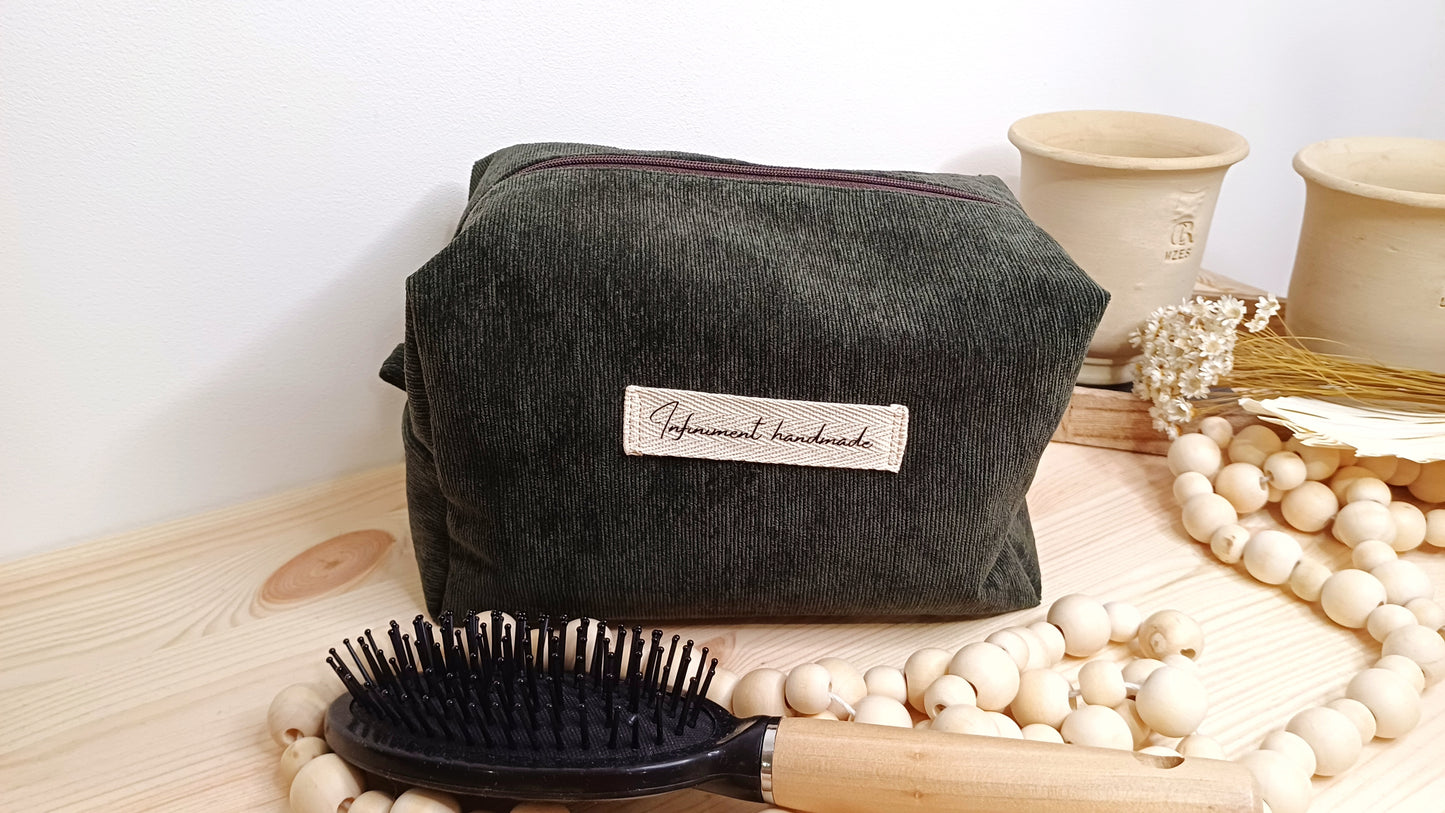 Alexis, la grande trousse de toilette velours