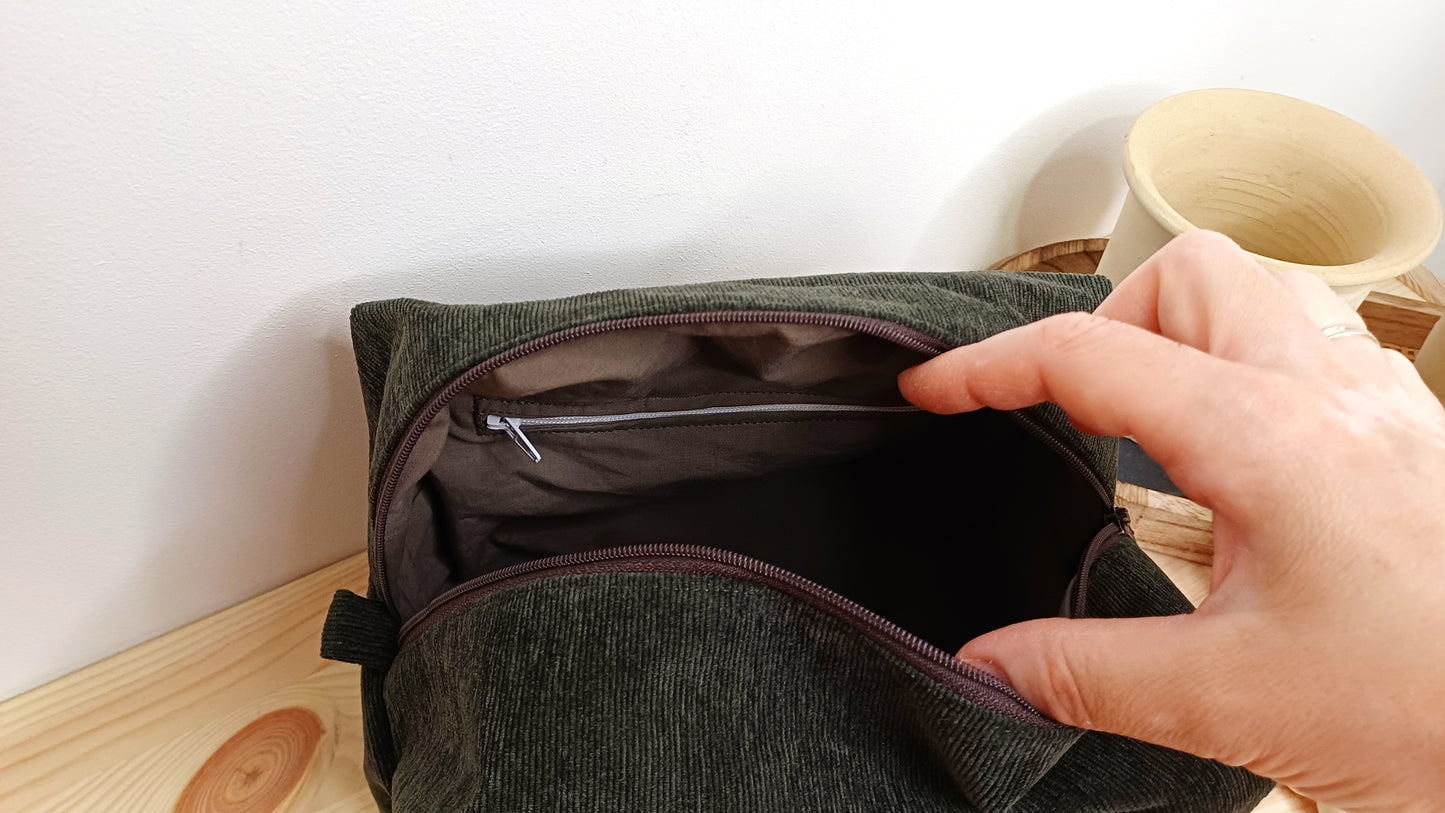 Alexis, la grande trousse de toilette velours