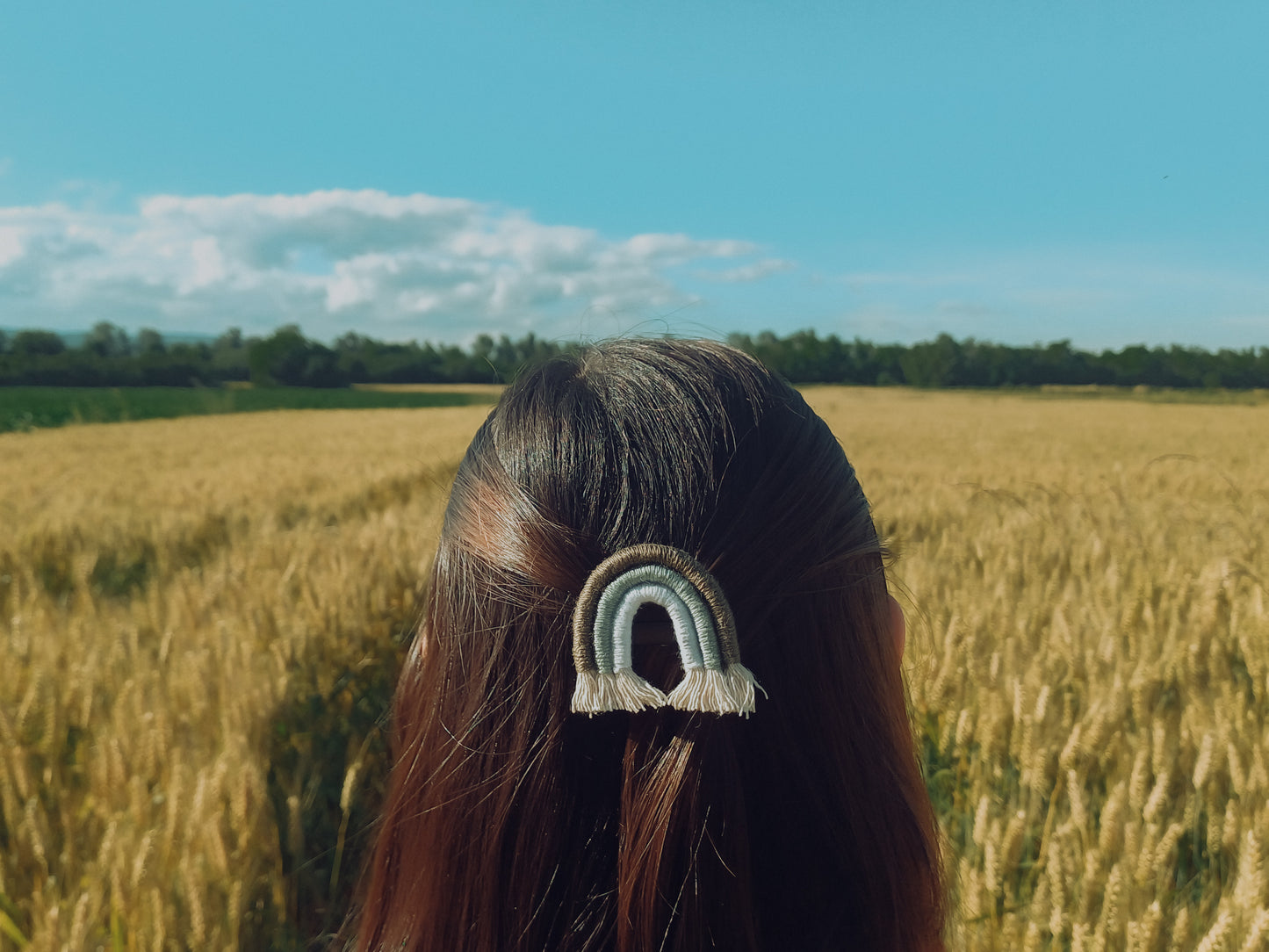 Céleste, les barrettes arc en ciel