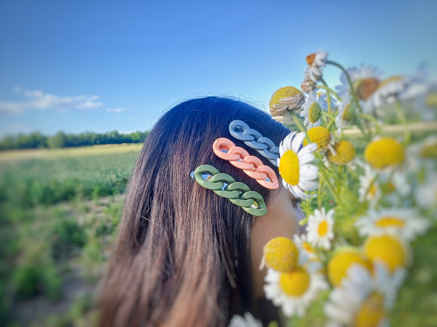 Chelsea, chain slides barrettes