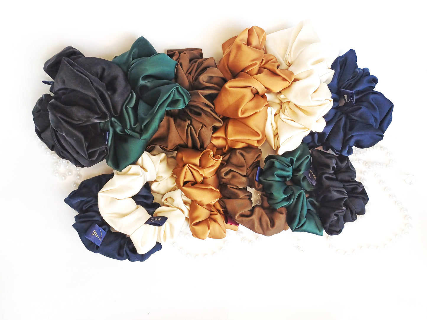 Alba, the XL satin scrunchie