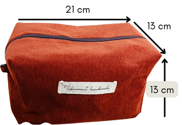 Alexis, la grande trousse de toilette velours