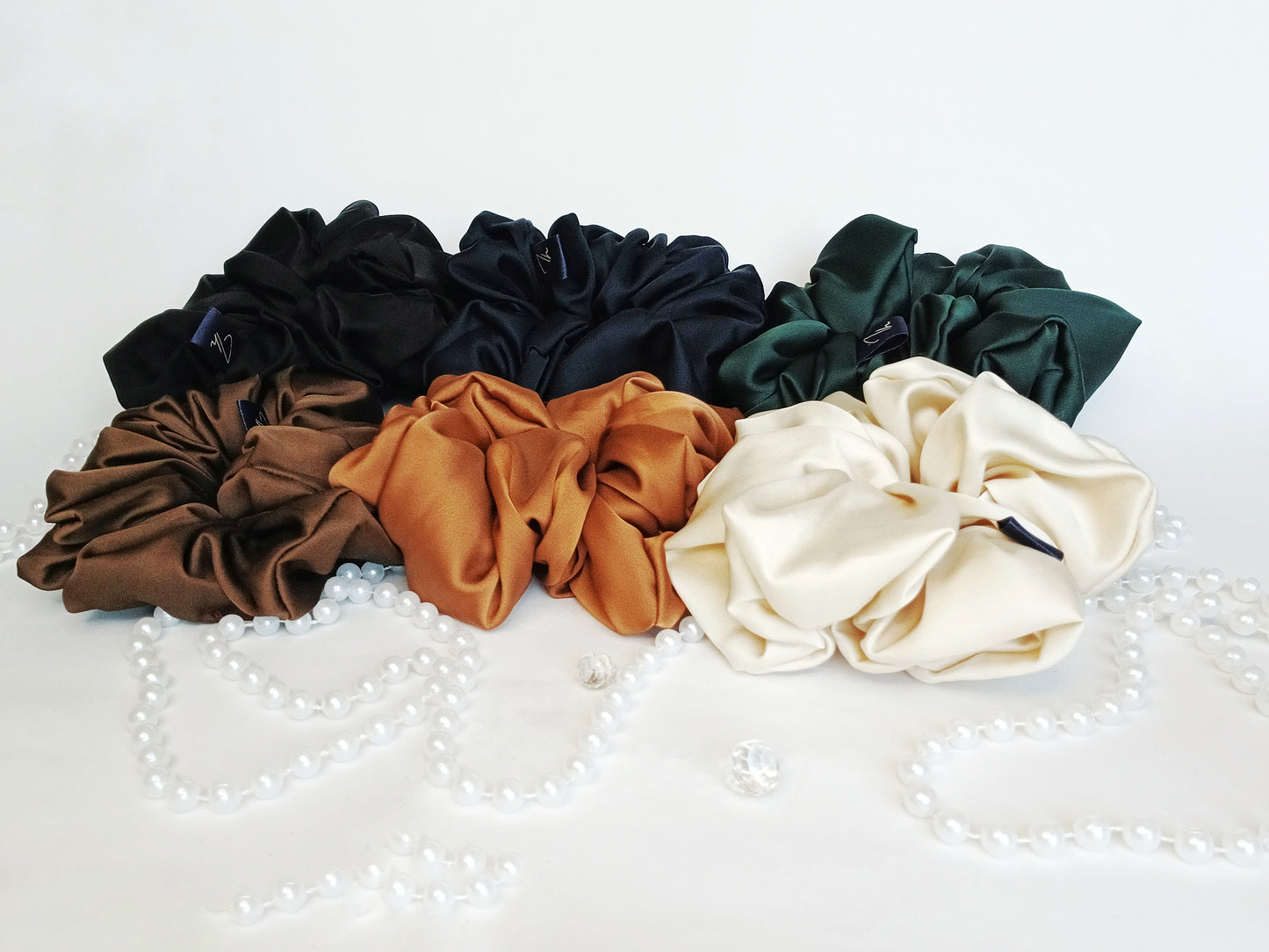 Alba, the XL satin scrunchie
