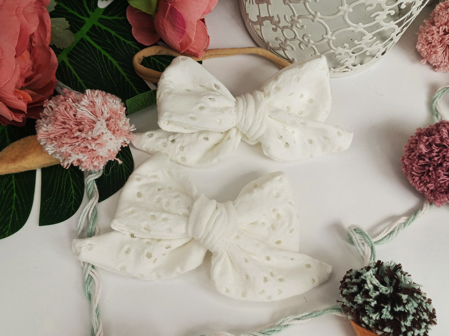 Grace, the broderie anglaise bow