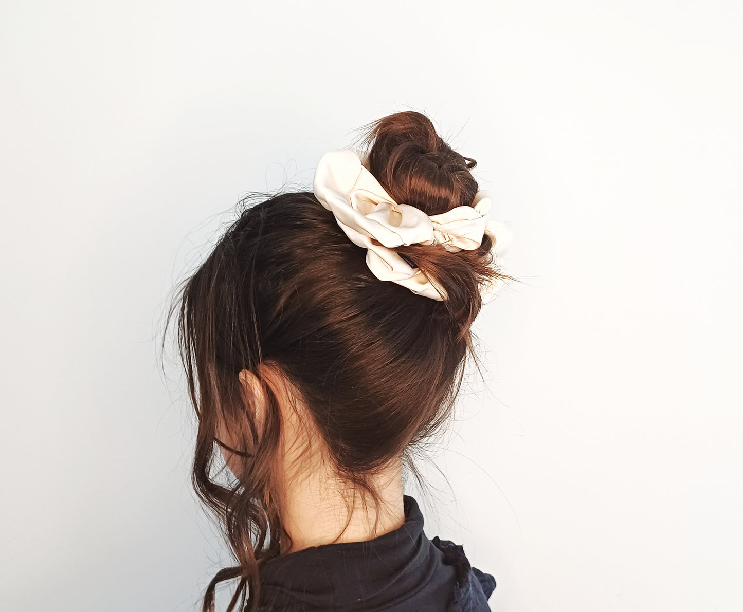 Alba, the XL satin scrunchie