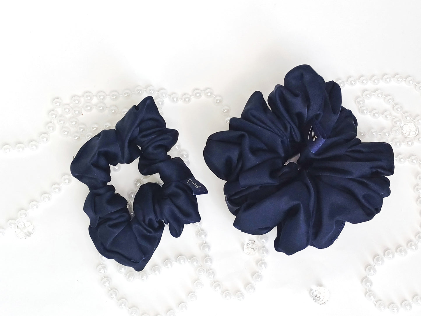 Alba, the XL satin scrunchie