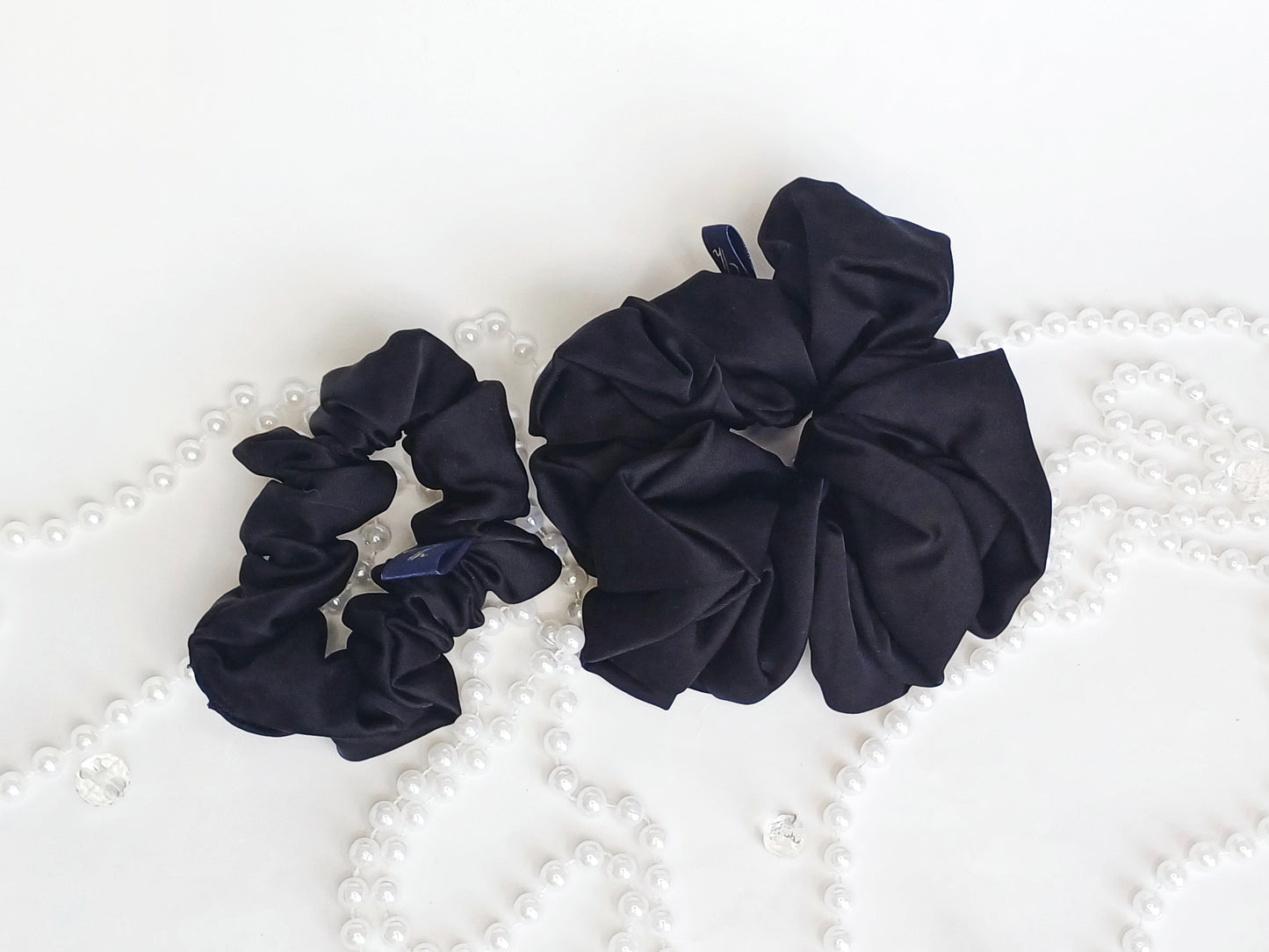 Alba, the XL satin scrunchie