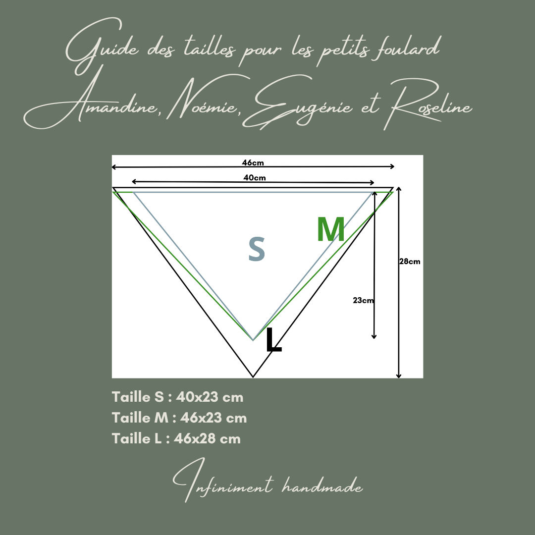 Amandine, the small plain scarves