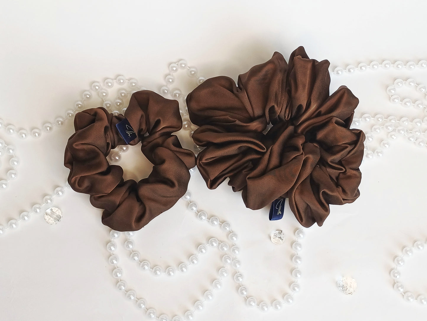 Alba, the XL satin scrunchie