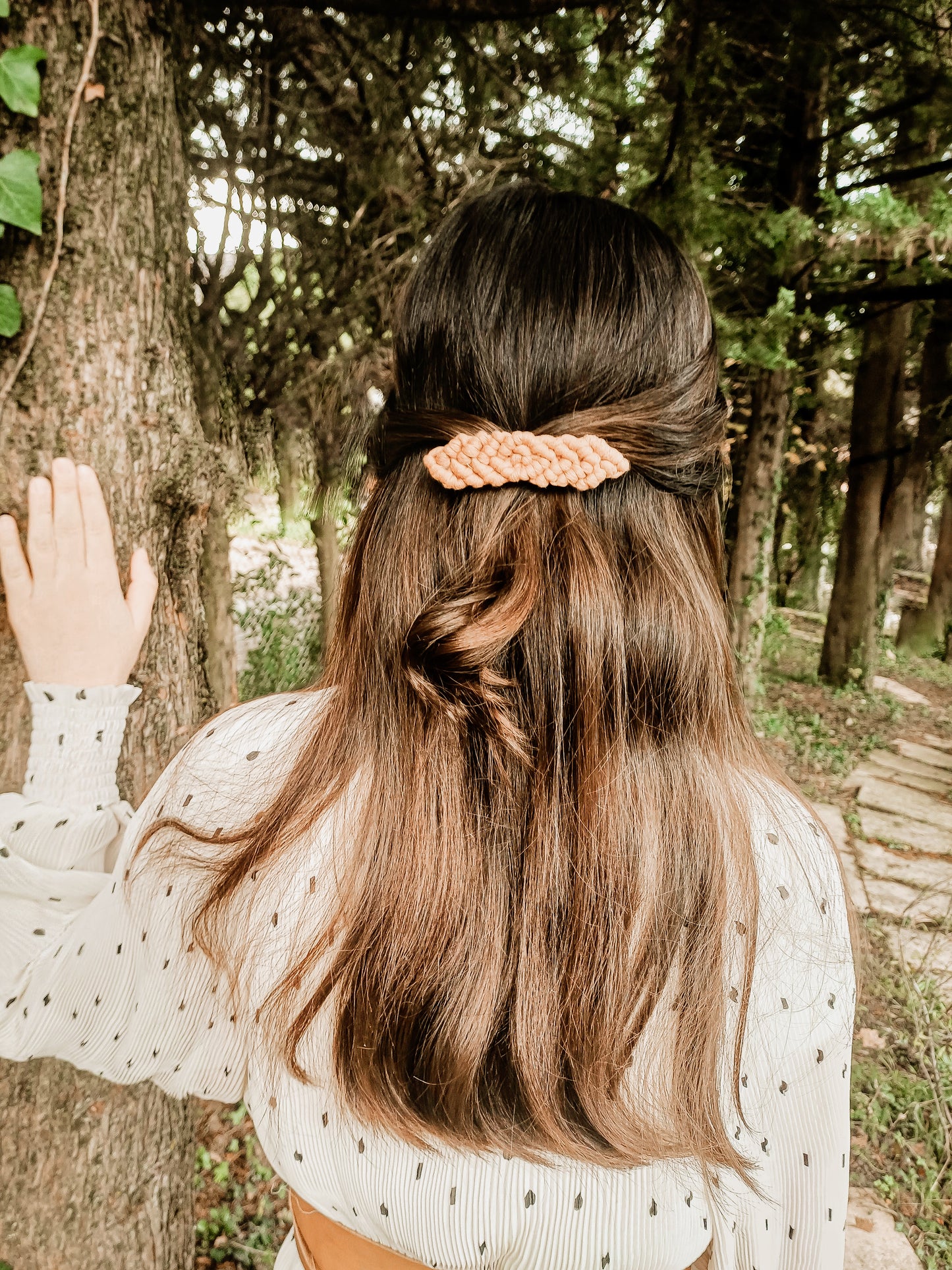 Stella, la barrettes macramé