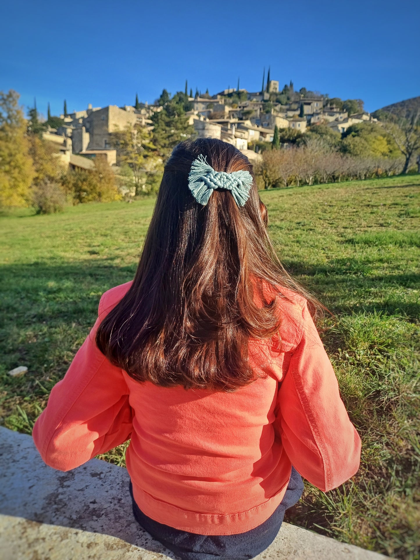 Pauline, la barrette en macramé