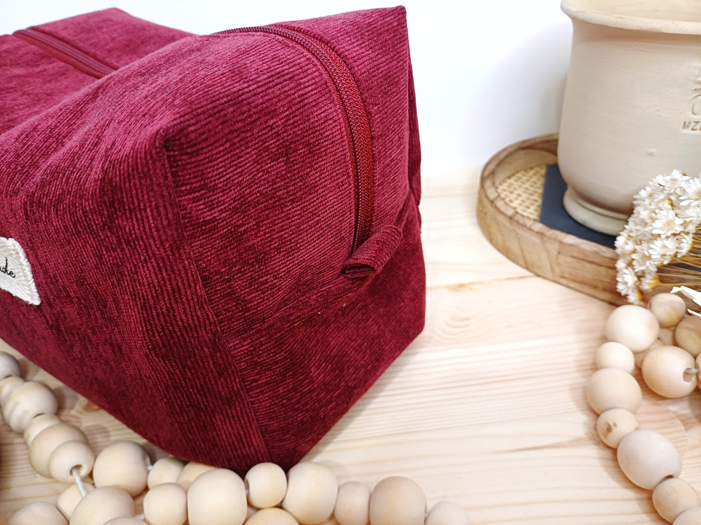 Alexis, la grande trousse de toilette velours